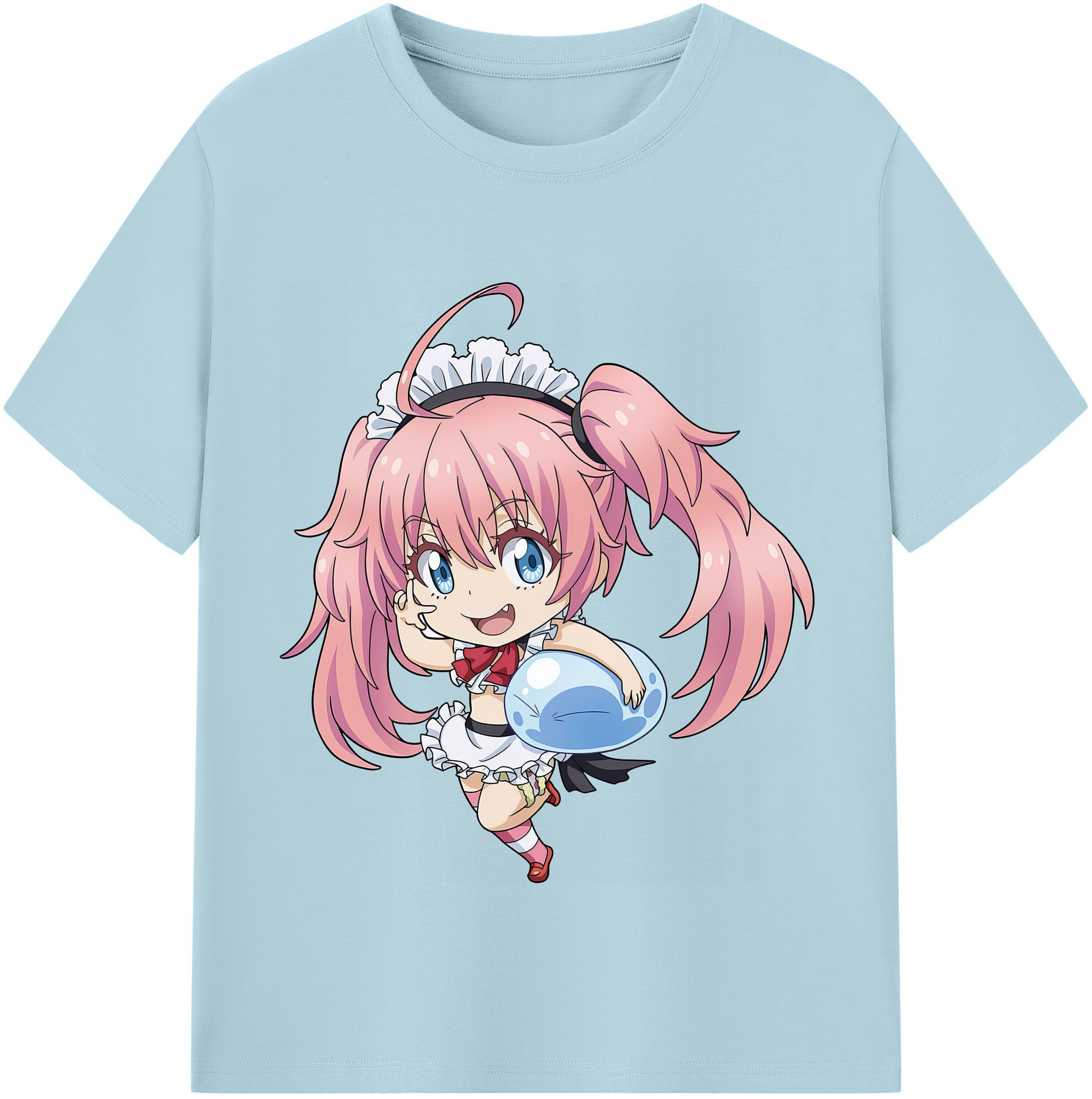 （画像用） 転スラ Regarding Reincarnated to Slime 綿100％半袖Tシャツ（フロントプリント）